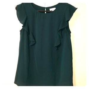 green blouse